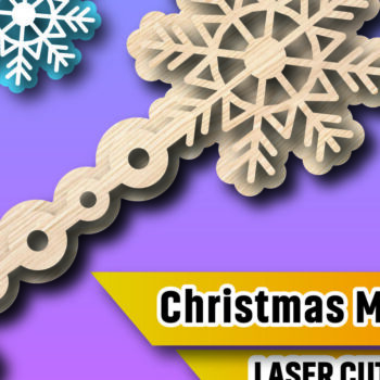 Intra απο ξύλο plywood 3mm-4mm πάχος Christmas Magic Key Lase Cut Δίασταση 15x15 cm INTRAFABR-106329990 - Image 1