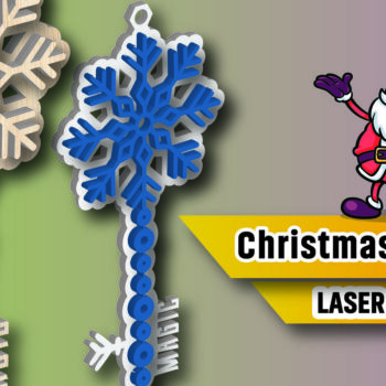 Intra απο ξύλο plywood 3mm-4mm πάχος Christmas Magic Key Lase Cut Δίασταση 15x15 cm INTRAFABR-106739210 - Image 1