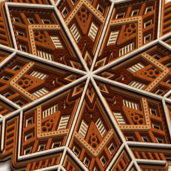 Intra απο ξύλο plywood 3mm-4mm πάχος CHRISTMAS MANDALA Πολυστρωματική Δίασταση 30x30 cm INTRAFABR-81446552 - Image 1