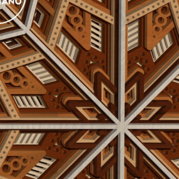 Intra απο ξύλο plywood 3mm-4mm πάχος CHRISTMAS MANDALA Πολυστρωματική Δίασταση 30x30 cm INTRAFABR-81446552 - Image 6