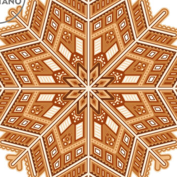 Intra απο ξύλο plywood 3mm-4mm πάχος CHRISTMAS MANDALA Πολυστρωματική Δίασταση 30x30 cm INTRAFABR-81446552 - Image 8