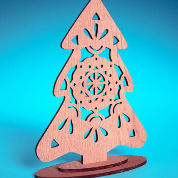 Intra απο ξύλο plywood 3mm-4mm πάχος Χριστουγεννιάτικο Στολίδι Μάνταλα με Δίασταση 30x30 cm INTRAFABR-72176958 - Image 1