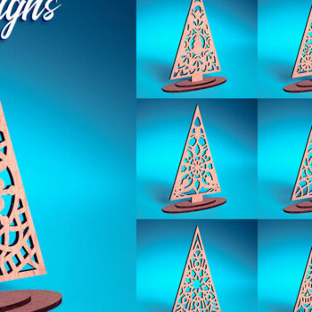 Intra απο ξύλο plywood 3mm-4mm πάχος Χριστουγεννιάτικο Στολίδι Μάνταλα με Δίασταση 30x30 cm INTRAFABR-72247341 - Image 1