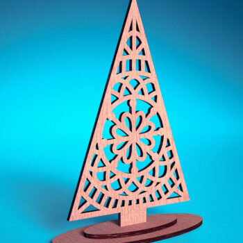 Intra απο ξύλο plywood 3mm-4mm πάχος Χριστουγεννιάτικο Στολίδι Μάνταλα με Δίασταση 30x30 cm INTRAFABR-72247341 - Image 7