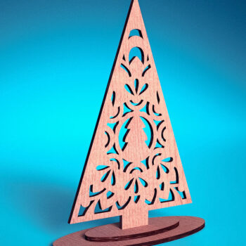 Intra απο ξύλο plywood 3mm-4mm πάχος Χριστουγεννιάτικο Στολίδι Μάνταλα με Δίασταση 30x30 cm INTRAFABR-72247341 - Image 11