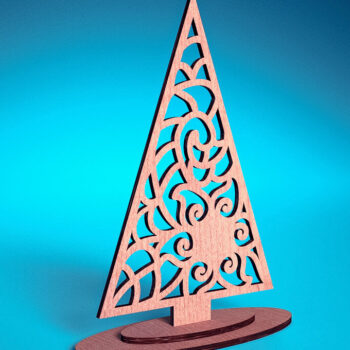 Intra απο ξύλο plywood 3mm-4mm πάχος Χριστουγεννιάτικο Στολίδι Μάνταλα με Δίασταση 30x30 cm INTRAFABR-72247498 - Image 1