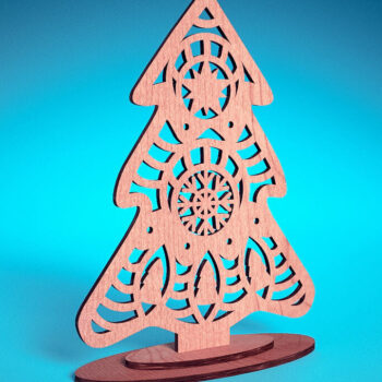 Intra απο ξύλο plywood 3mm-4mm πάχος Χριστουγεννιάτικο Στολίδι Μάνταλα με Δίασταση 30x30 cm INTRAFABR-72176747 - Image 1