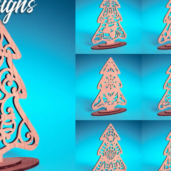 Intra απο ξύλο plywood 3mm-4mm πάχος Χριστουγεννιάτικο Στολίδι Μάνταλα με Δίασταση 30x30 cm INTRAFABR-72176458 - Image 1