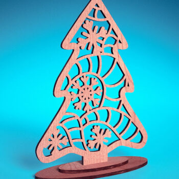 Intra απο ξύλο plywood 3mm-4mm πάχος Χριστουγεννιάτικο Στολίδι Μάνταλα με Δίασταση 30x30 cm INTRAFABR-72176458 - Image 8