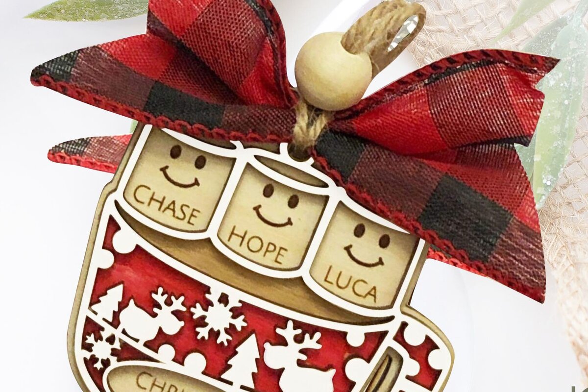 Intra απο ξύλο plywood 3mm-4mm πάχος Χριστουγεννιάτικο στολίδι Marshmallow  Δίασταση 8x8 cm INTRAFABR-80589758