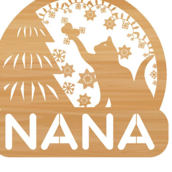 Intra απο ξύλο plywood 3mm-4mm πάχος Χριστουγεννιάτικομεταλλικού τοίχου Δίασταση 40x40 cm INTRAFABR-84603191 - Image 2