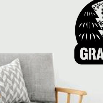 Intra απο ξύλο plywood 3mm-4mm πάχος Χριστουγεννιάτικη Μεταλλική Διακόσμηση Τοίχων Τέχνης Δίασταση 40x40 cm INTRAFABR-83473354 - Image 3