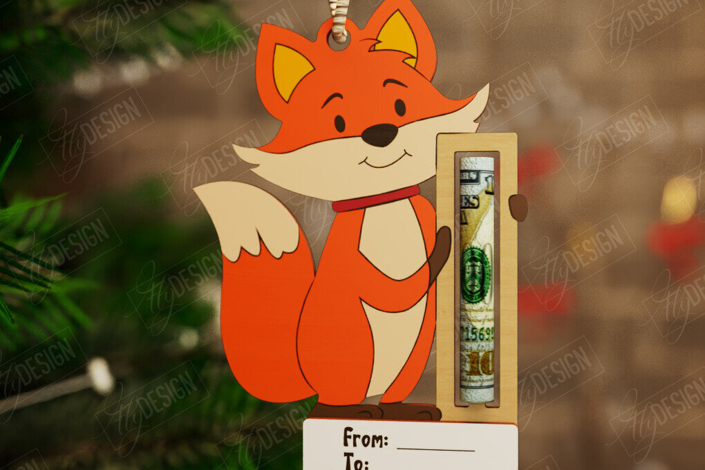 Intra απο ξύλο plywood 3mm-4mm πάχος Κάτοχος Χριστουγέννων | Δωροκάρτα | CNC Δίασταση 15x15 cm INTRAFABR-108584755