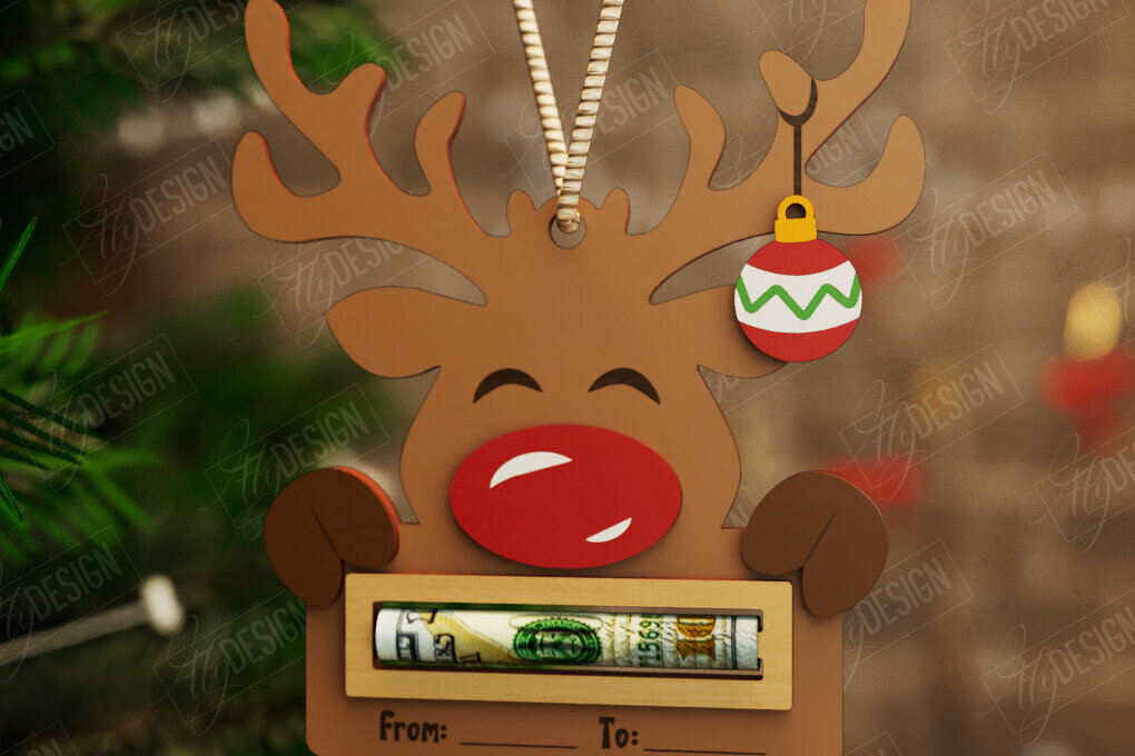 Intra απο ξύλο plywood 3mm-4mm πάχος Κάτοχος Χριστουγέννων | Δωροκάρτα | CNC Δίασταση 15x15 cm INTRAFABR-108584799