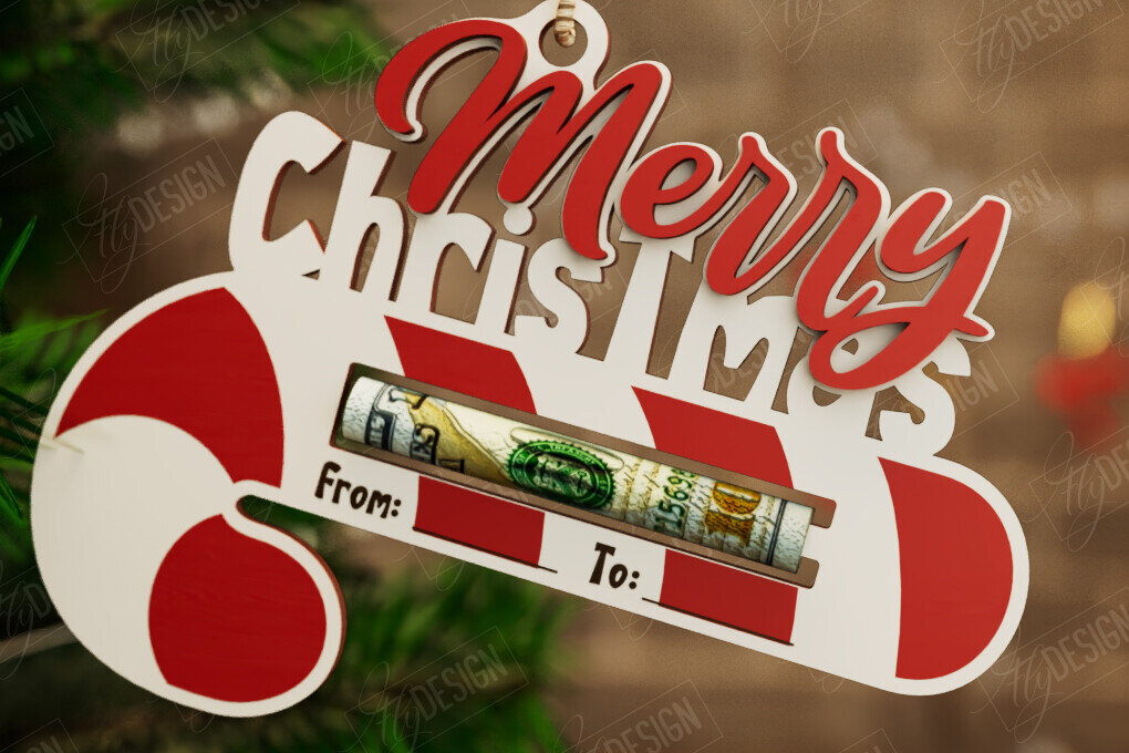 Intra απο ξύλο plywood 3mm-4mm πάχος Κάτοχος Χριστουγέννων | Δωροκάρτα | CNC Δίασταση 15x15 cm INTRAFABR-108584853