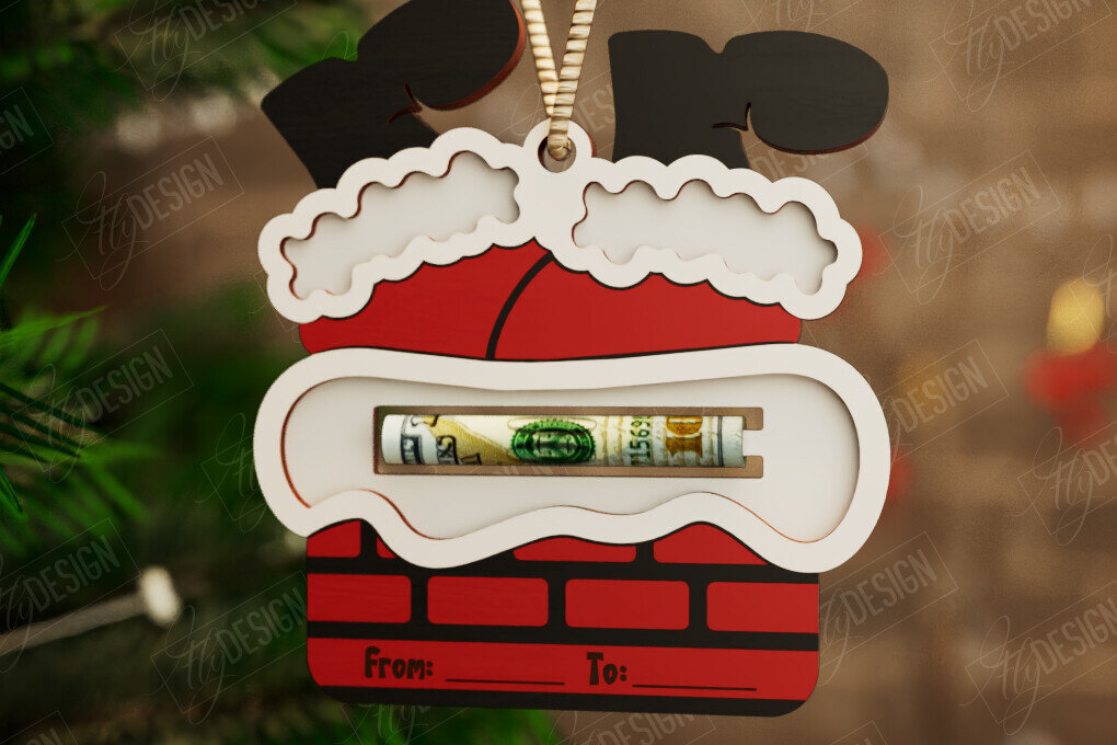 Intra απο ξύλο plywood 3mm-4mm πάχος Κάτοχος Χριστουγέννων | Δωροκάρτα | CNC Δίασταση 15x15 cm INTRAFABR-108584874