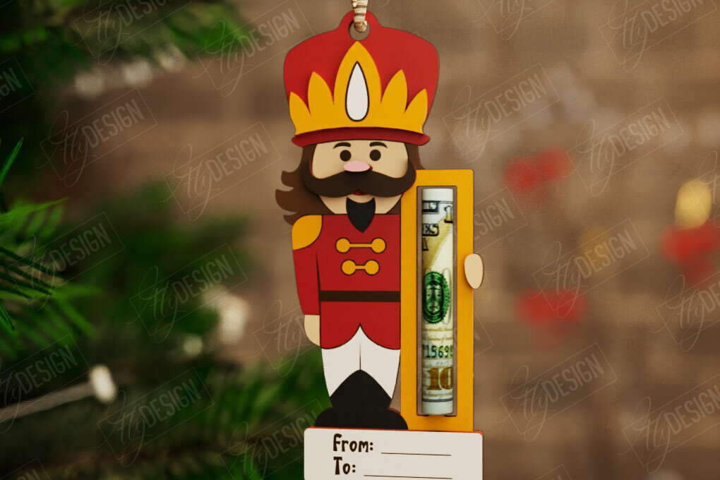 Intra απο ξύλο plywood 3mm-4mm πάχος Κάτοχος Χριστουγέννων | Δωροκάρτα | CNC Δίασταση 15x15 cm INTRAFABR-108584903