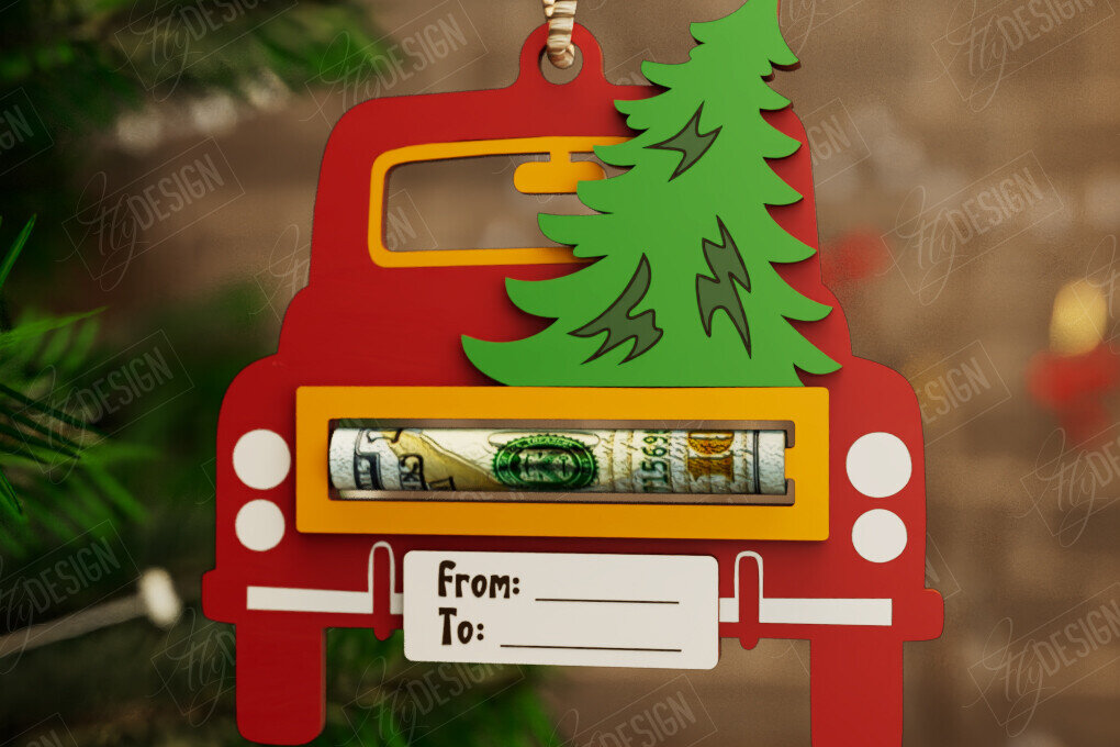 Intra απο ξύλο plywood 3mm-4mm πάχος Κάτοχος Χριστουγέννων | Δωροκάρτα | CNC Δίασταση 15x15 cm INTRAFABR-108584918