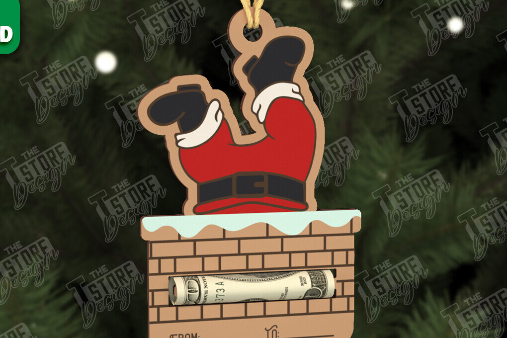 Intra απο ξύλο plywood 3mm-4mm πάχος Κάτοχος Χριστουγέννων | Δώρο διακοπών Δίασταση 15x15 cm INTRAFABR-107105137