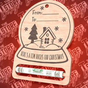 Intra απο ξύλο plywood 3mm-4mm πάχος Χριστουγεννιάτικο Money Holder Cut  | CNC Δίασταση 15x15 cm INTRAFABR-85897418