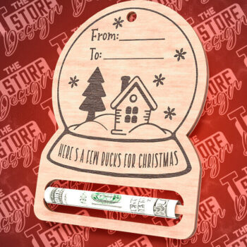 Intra απο ξύλο plywood 3mm-4mm πάχος Χριστουγεννιάτικο Money Holder Cut  | CNC Δίασταση 15x15 cm INTRAFABR-85897418 - Image 1