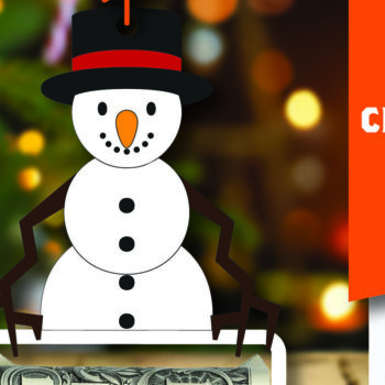 Intra απο ξύλο plywood 3mm-4mm πάχος Χριστουγεννιάτικο Money Holder Δίασταση 15x15 cm INTRAFABR-108867103 - Image 1