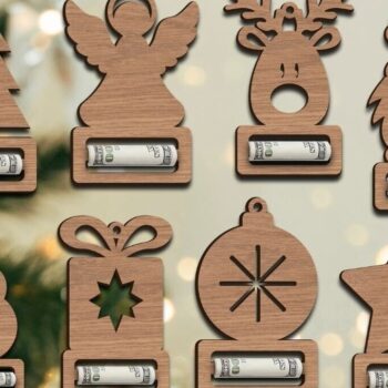 Intra απο ξύλο plywood 3mm-4mm πάχος Holder Χριστουγέννων Δίασταση 15x15 cm INTRAFABR-83641746 - Image 1