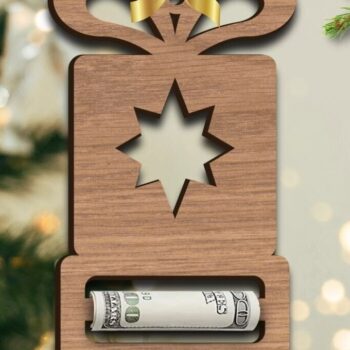 Intra απο ξύλο plywood 3mm-4mm πάχος Holder Χριστουγέννων Δίασταση 15x15 cm INTRAFABR-83641746 - Image 6