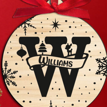 Intra απο ξύλο plywood 3mm-4mm πάχος Χριστουγεννιάτικο μονόγραμμα Γράμμα W Δέντρο Δίασταση 8x8 cm INTRAFABR-109618404 - Image 2
