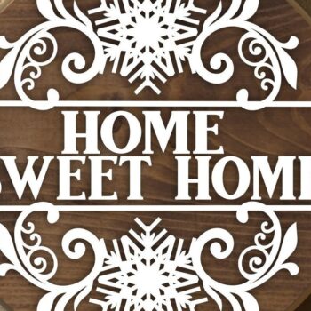 Intra απο ξύλο plywood 3mm-4mm πάχος Χριστουγεννιάτικο Μονόγραμμα Cut Δίασταση 30x30 cm INTRAFABR-32552268 - Image 2