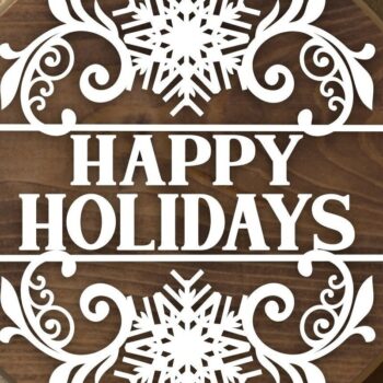 Intra απο ξύλο plywood 3mm-4mm πάχος Χριστουγεννιάτικο Μονόγραμμα Cut Δίασταση 30x30 cm INTRAFABR-32552268 - Image 6