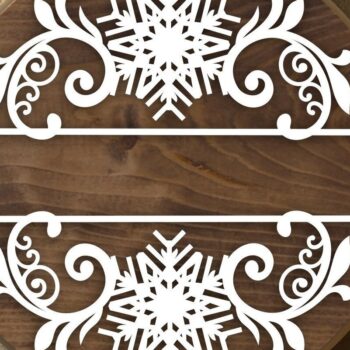 Intra απο ξύλο plywood 3mm-4mm πάχος Χριστουγεννιάτικο Μονόγραμμα Cut Δίασταση 30x30 cm INTRAFABR-32552268 - Image 8