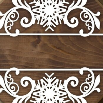 Intra απο ξύλο plywood 3mm-4mm πάχος Χριστουγεννιάτικο Μονόγραμμα Cut Δίασταση 30x30 cm INTRAFABR-32552268 - Image 9