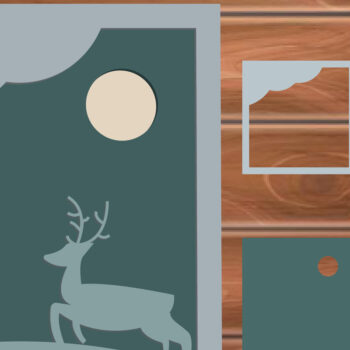 Intra απο ξύλο plywood 3mm-4mm πάχος Χριστουγεννιάτικα κοπής με λέιζερ πολλαπλών στρώσεων Δίασταση 15x15 cm INTRAFABR-15402544 - Image 1