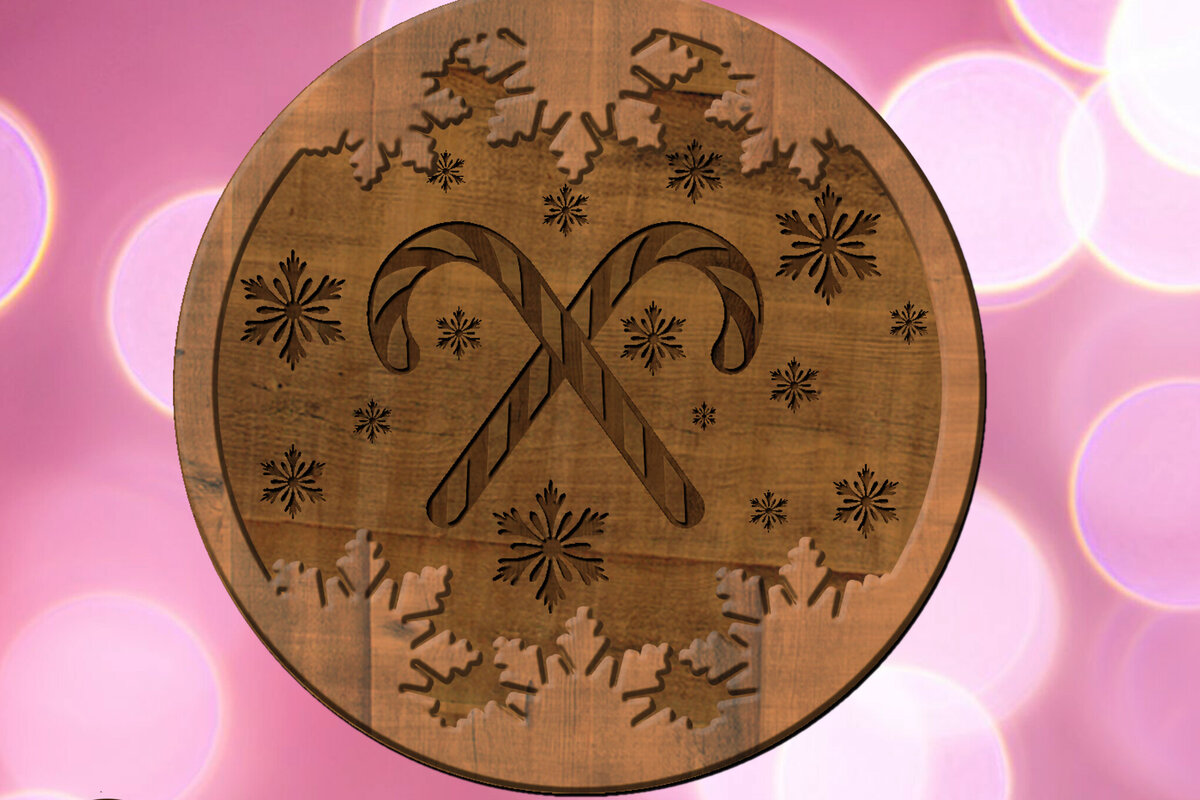 Intra απο ξύλο plywood 3mm-4mm πάχος Χριστουγεννιάτικο πολυστρωματικό στολίδι, κομμένα Δίασταση 4x4 cm INTRAFABR-84617885