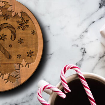 Intra απο ξύλο plywood 3mm-4mm πάχος Χριστουγεννιάτικο πολυστρωματικό στολίδι, κομμένα Δίασταση 4x4 cm INTRAFABR-84617885 - Image 2