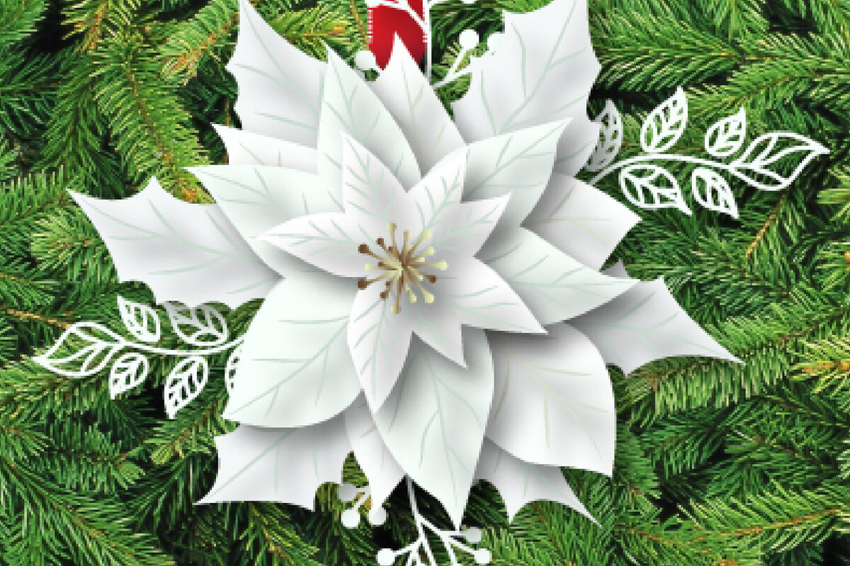 Intra απο ξύλο plywood 3mm-4mm πάχος Christmas Multilayer Poinsettia 801 Δίασταση 15x15 cm INTRAFABR-82811598