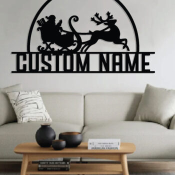 Intra απο ξύλο plywood 3mm-4mm πάχος Χριστουγεννιάτικο Όνομα Sing Metal Wall Art Δίασταση 40x40 cm INTRAFABR-84385824 - Image 2