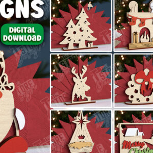 Intra απο ξύλο plywood 3mm-4mm πάχος για χριστουγεννιάτικη χαρτοπετσέτα | CNC Δίασταση 15x15 cm INTRAFABR-106060362