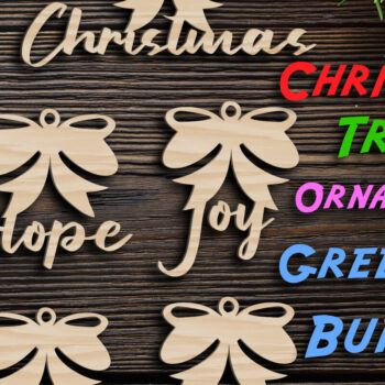 Intra απο ξύλο plywood 3mm-4mm πάχος Mega Χριστουγεννιάτικων Χαιρετισμών Χριστουγέννων Δίασταση 40x40 cm INTRAFABR-49221848 - Image 3