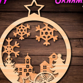 Intra απο ξύλο plywood 3mm-4mm πάχος Mega Χριστουγεννιάτικων Χαιρετισμών Χριστουγέννων Δίασταση 40x40 cm INTRAFABR-49221848 - Image 6