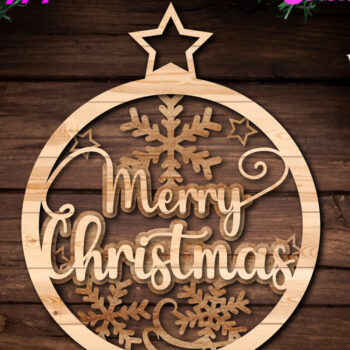 Intra απο ξύλο plywood 3mm-4mm πάχος Mega Χριστουγεννιάτικων Χαιρετισμών Χριστουγέννων Δίασταση 40x40 cm INTRAFABR-49221848 - Image 8