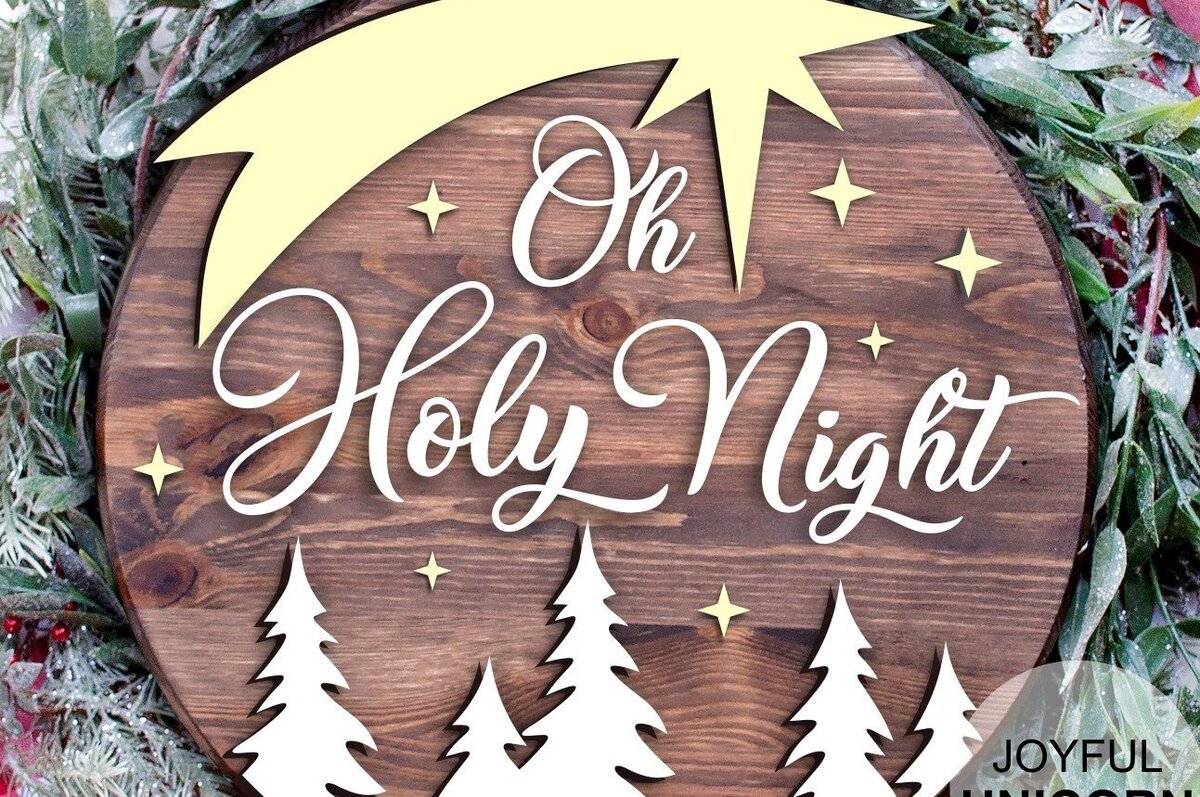 Intra απο ξύλο plywood 3mm-4mm πάχος Πινακίδα σκηνής Χριστουγέννων Δίασταση 30x30 cm INTRAFABR-35184444