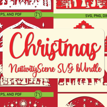 Intra απο ξύλο plywood 3mm-4mm πάχος Scene Χριστουγέννων Δίασταση 4x4 cm INTRAFABR-85528613 - Image 1