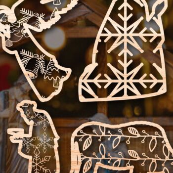 Intra απο ξύλο plywood 3mm-4mm πάχος Χριστουγεννιάτικου NATIVITY SCENE Δίασταση 25x25 cm INTRAFABR-46685609 - Image 1