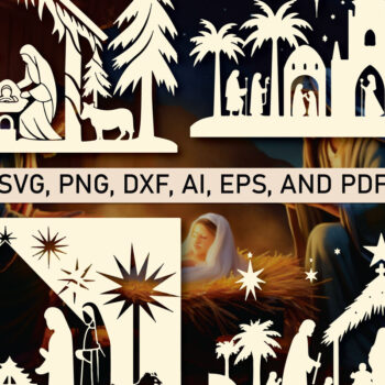 Intra απο ξύλο plywood 3mm-4mm πάχος Scene Χριστουγέννων Δίασταση 15x15 cm INTRAFABR-81388885 - Image 1