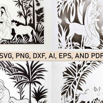 Intra απο ξύλο plywood 3mm-4mm πάχος Scene Χριστουγέννων Δίασταση 15x15 cm INTRAFABR-81389932 - Image 4