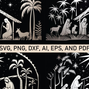 Intra απο ξύλο plywood 3mm-4mm πάχος Scene Χριστουγέννων Δίασταση 15x15 cm INTRAFABR-81389932 - Image 5