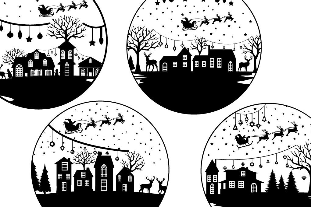 Intra απο ξύλο plywood 3mm-4mm πάχος Χριστουγεννιάτικη Φύση Χειμερινό Σπίτι Δίασταση 15x15 cm INTRAFABR-81095775