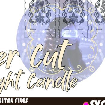 Intra απο ξύλο plywood 3mm-4mm πάχος Χριστουγεννιάτικο Νυχτερινό Κερί Κουτί Δίασταση 15x15 cm INTRAFABR-35365179 - Image 4